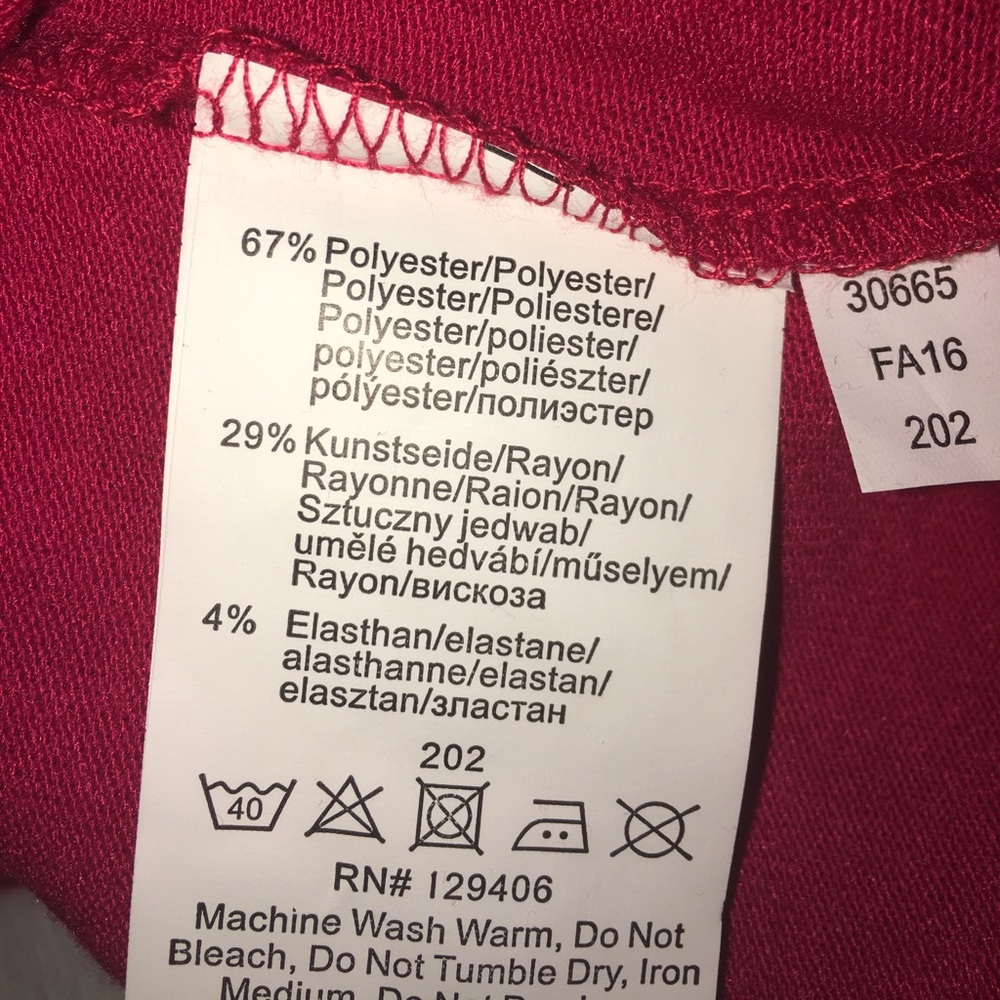 Red drape top - Picture 6 of 6